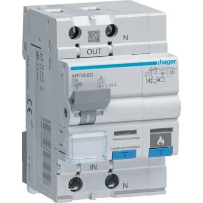 Hager ARF556D - Disjoncteur anti-faisceau 2-3 modules - Circuit Breaker - Publicité Hager ARF556D - Disjoncteur anti-faisceau 2-3 modules - Circuit Breaker - Publicité