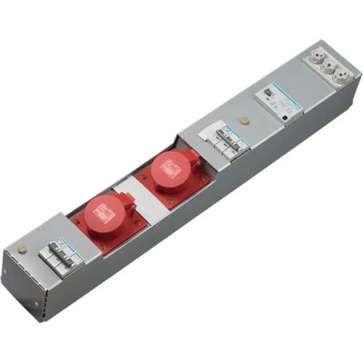 Hager ZAH002L Steckdosenleiste - 2xCEE 16A, Innen, Grau Hager ZAH002L Steckdosenleiste - 2xCEE 16A, Innen, Grau