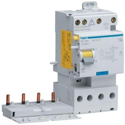 Hager BDC825 - Bloc différentiel - 4P 25A 30mA Type AC - Publicité Hager BDC825 - Bloc différentiel - 4P 25A 30mA Type AC - Publicité