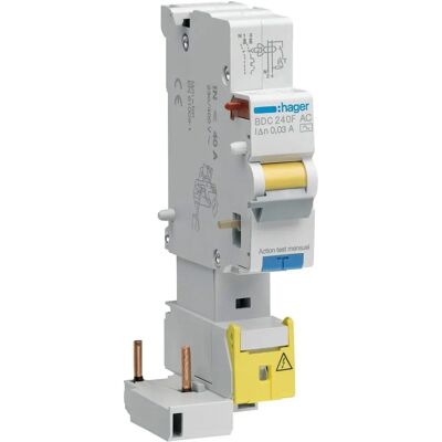 Hager BDC225F Residual Current Device - 1P+N 25A 30mA AC Hager BDC225F Residual Current Device - 1P+N 25A 30mA AC