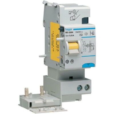 Hager BF264N Disjoncteur différentiel 2P 63A 300mA AC - Publicité Hager BF264N Disjoncteur différentiel 2P 63A 300mA AC - Publicité