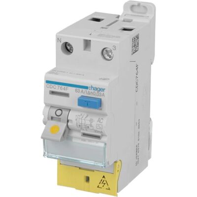 Interrupteur différentiel Hager CDC742F 40A 30mA Type AC Bipolaire - Disjoncteur - Publicité Interrupteur différentiel Hager CDC742F 40A 30mA Type AC Bipolaire - Disjoncteur - Publicité