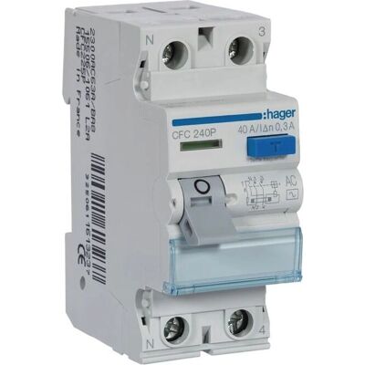 Hager - CFC240P - 2P - Interruptor diferencial Hager - CFC240P - 2P - Interruptor diferencial