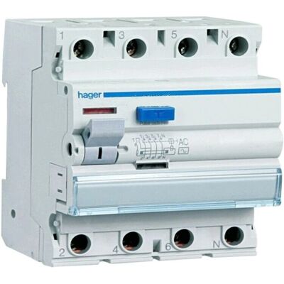 Hager CFC440H Disjoncteur différentiel 4P 40A 300mA AC - Type de Produit - Publicité Hager CFC440H Disjoncteur différentiel 4P 40A 300mA AC - Type de Produit - Publicité