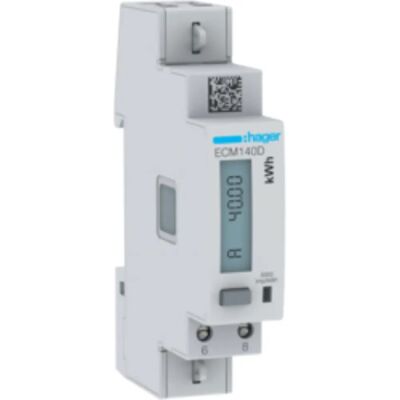Hager ECM140D Energiezähler - 1-Phasig, 40A, M-Bus, MID Zertifiziert Hager ECM140D Energiezähler - 1-Phasig, 40A, M-Bus, MID Zertifiziert