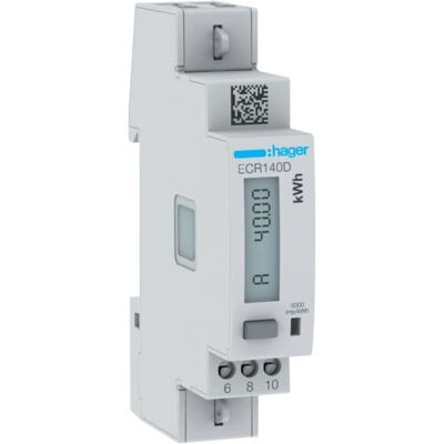 Hager ECR140D - Elektronischer Energiezähler 1-phasig 40A, MODBUS Hager ECR140D - Elektronischer Energiezähler 1-phasig 40A, MODBUS