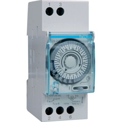 Hager EH209 Elektronisches Gehäusezubehör - 24h Timer, 16A Hager EH209 Elektronisches Gehäusezubehör - 24h Timer, 16A