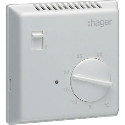 Hager EK051 - Thermostat Bimetall - Thermostat d'ambiance - Accessoire pour armoire électrique - Publicité Hager EK051 - Thermostat Bimetall - Thermostat d'ambiance - Accessoire pour armoire électrique - Publicité