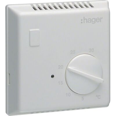 Hager EK053 Raumthermostat Weiss - Thermostat Hager EK053 Raumthermostat Weiss - Thermostat
