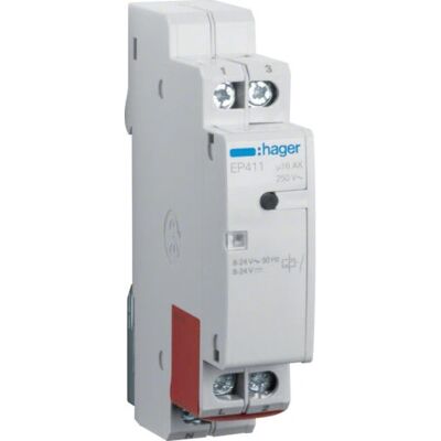 Hager EP411 - Elektronischer Lichtschalter - Zubehör für Schaltschrank Hager EP411 - Elektronischer Lichtschalter - Zubehör für Schaltschrank