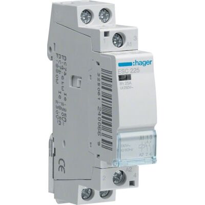 Hager ESC225 Relay - 230V, 25A, Compact Hager ESC225 Relay - 230V, 25A, Compact
