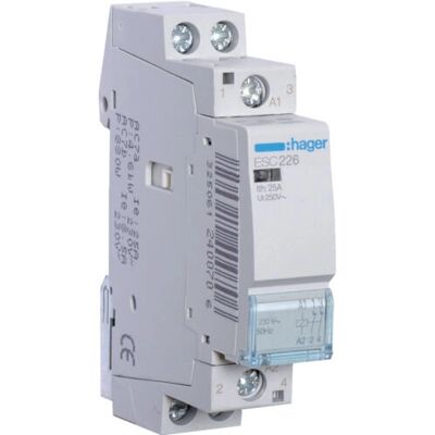 Hager ESC226 Kompakt Schütz - 25A 230V AC Kontaktblock Hager ESC226 Kompakt Schütz - 25A 230V AC Kontaktblock