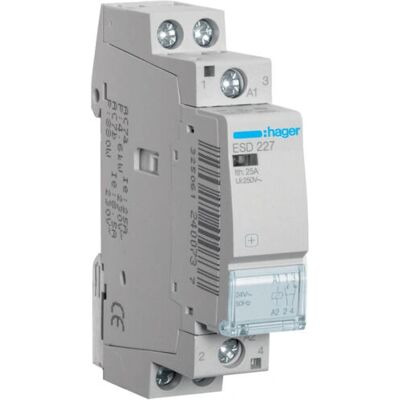 Accesorio de caja eléctrica Hager ESD227 - Relé para calefacción y iluminación Accesorio de caja eléctrica Hager ESD227 - Relé para calefacción y iluminación