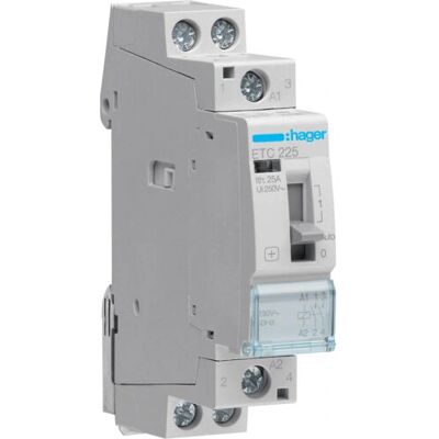 Hager ETC225 Contacteur de puissance - 25A, 230V - Accessoire pour boîtier électrique - Publicité Hager ETC225 Contacteur de puissance - 25A, 230V - Accessoire pour boîtier électrique - Publicité