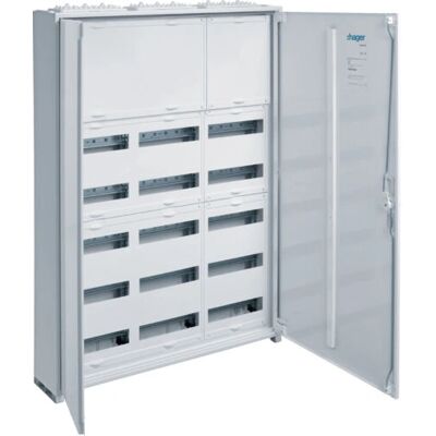 Hager FWB73N Stahlgehäuse - 180 Teilungen - IP44 Hager FWB73N Stahlgehäuse - 180 Teilungen - IP44