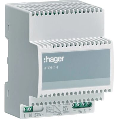 Hager HTG911H Netzteil - 24V DC, 2,5A, IP20 - Zubehör für Verteilerschrank Hager HTG911H Netzteil - 24V DC, 2,5A, IP20 - Zubehör für Verteilerschrank