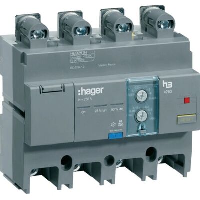 Hager HBB251H Disyuntor diferencial ajustable - Accesorio para caja eléctrica Hager HBB251H Disyuntor diferencial ajustable - Accesorio para caja eléctrica