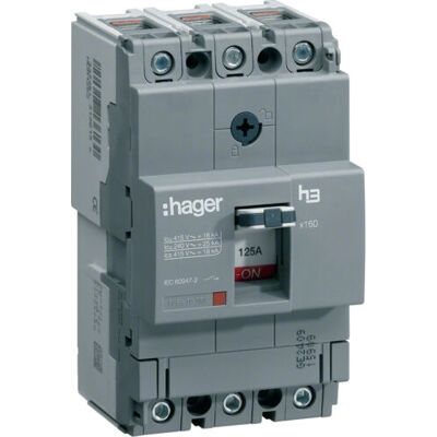 Hager HHA063H - Disjoncteur thermique et magnétique 3P 63A 25kA - Boîte électrique - Publicité Hager HHA063H - Disjoncteur thermique et magnétique 3P 63A 25kA - Boîte électrique - Publicité