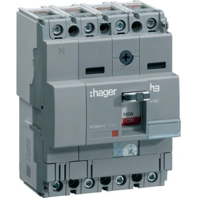 Hager HNA126H - Disjoncteur 125A 4P 40kA - Accessoire pour armoire électrique - Publicité Hager HNA126H - Disjoncteur 125A 4P 40kA - Accessoire pour armoire électrique - Publicité