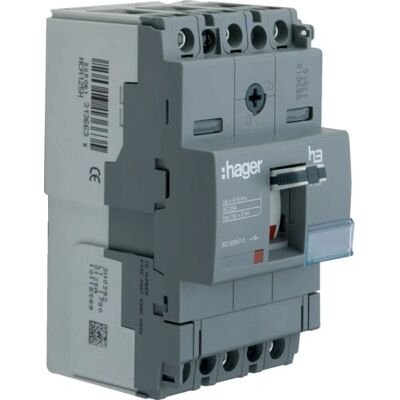 Hager HCA125H Lasttrennschalter - 3-polig 125A IP40 Hager HCA125H Lasttrennschalter - 3-polig 125A IP40