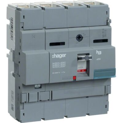 Hager HCB251H Elektrisches Gehäusezubehör - 250A 4-poliger Schalter Hager HCB251H Elektrisches Gehäusezubehör - 250A 4-poliger Schalter