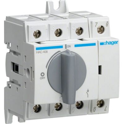 Hager HAC408 - Zubehör für elektrische Gehäuse - Geeignet für Montage auf Hutschiene oder Platte Hager HAC408 - Zubehör für elektrische Gehäuse - Geeignet für Montage auf Hutschiene oder Platte