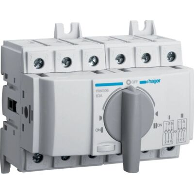 Hager HIM306 Interruptor de 3 polos - Accesorio para caja eléctrica Hager HIM306 Interruptor de 3 polos - Accesorio para caja eléctrica