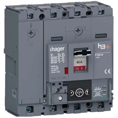 Hager HNS041NC - Disjoncteur 40A 40kA - IP40 - Publicité Hager HNS041NC - Disjoncteur 40A 40kA - IP40 - Publicité