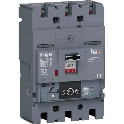 Hager HNT250NR - Disjoncteur 250A - 3P - Énergie 40kA - Publicité Hager HNT250NR - Disjoncteur 250A - 3P - Énergie 40kA - Publicité