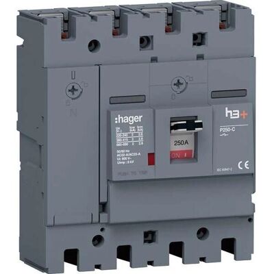 Hager HCT251AR - Disjoncteur 4 pôles - IP40 - Publicité Hager HCT251AR - Disjoncteur 4 pôles - IP40 - Publicité