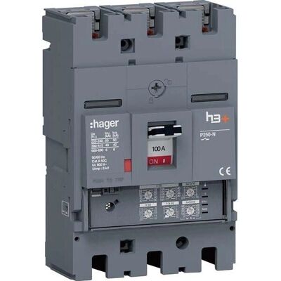 Hager HNT100JR - Disjoncteur compact, 100A, 3P, IP40 - Publicité Hager HNT100JR - Disjoncteur compact, 100A, 3P, IP40 - Publicité