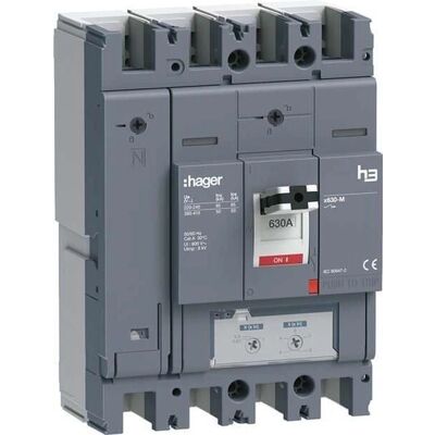 Hager HMJ631DE 630A 50kA IP40 - Leistungsschalter Hager HMJ631DE 630A 50kA IP40 - Leistungsschalter