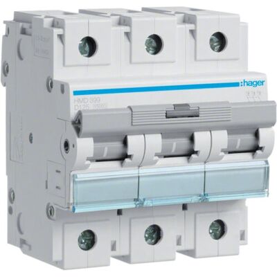 Hager HMD399 Leitungsschutzschalter - 3P 15kA D-125A, 4,5 Module Hager HMD399 Leitungsschutzschalter - 3P 15kA D-125A, 4,5 Module
