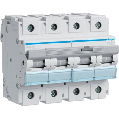 Hager HMD490 Elektrische Schrankzubehör - 4P 100A D-Charakter Hager HMD490 Elektrische Schrankzubehör - 4P 100A D-Charakter