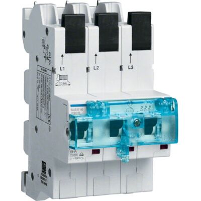 Hager HTS316E 3-poliger Leitungsschutzschalter - E-16A, DIN-Montage Hager HTS316E 3-poliger Leitungsschutzschalter - E-16A, DIN-Montage