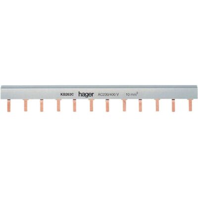 Ponticello di connessione bipolare Hager KB263C - Accessorio per scatola elettrica Ponticello di connessione bipolare Hager KB263C - Accessorio per scatola elettrica