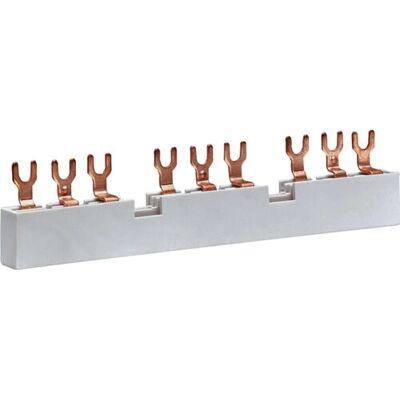 Hager KD303M - Rails de phase 3P, Gabel - Accessoire pour coffret électrique - Publicité Hager KD303M - Rails de phase 3P, Gabel - Accessoire pour coffret électrique - Publicité
