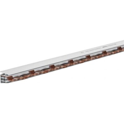 Hager KDN380B Graue 3-Phasen Stromschiene - Zubehör für Verteilerschrank Hager KDN380B Graue 3-Phasen Stromschiene - Zubehör für Verteilerschrank