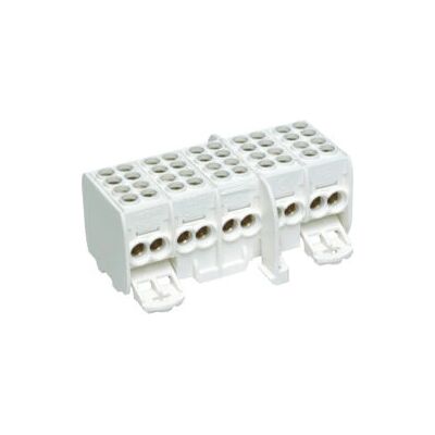 Hager KH25C White 5-Pole Terminal Block Hager KH25C White 5-Pole Terminal Block