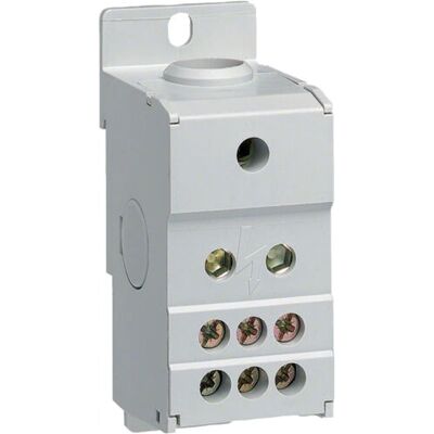 Accessoire de boîtier électrique Hager KJ02C 160A - Bloc de distribution - Publicité Accessoire de boîtier électrique Hager KJ02C 160A - Bloc de distribution - Publicité