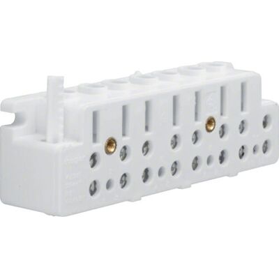 Accessoire pour boîtier électrique Hager KJ30T - 7 bornes, 400V, Blanc - Publicité Accessoire pour boîtier électrique Hager KJ30T - 7 bornes, 400V, Blanc - Publicité