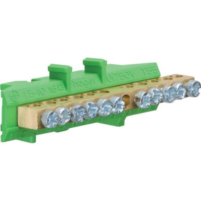Hager KM11E - Grün, Gelb - 11 Klemmen - Elektrische Schaltschrankzubehör Hager KM11E - Grün, Gelb - 11 Klemmen - Elektrische Schaltschrankzubehör