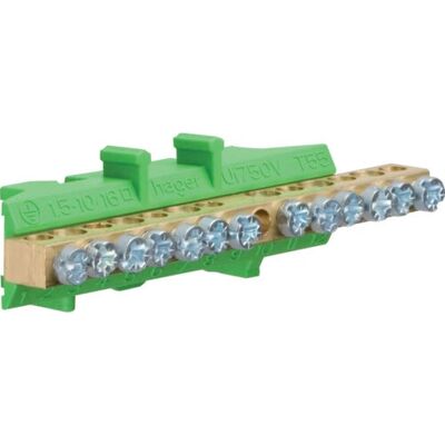 Hager KM13E Elektrische Gehäusezubehör - 13 Anschlüsse Hager KM13E Elektrische Gehäusezubehör - 13 Anschlüsse