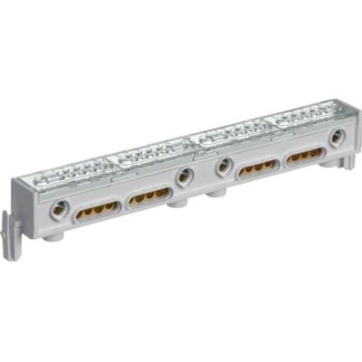 Hager KM05B Universelle PE/N-Klemme - 4x5 Klemmstellen - Silber - Elektronikzubehör Hager KM05B Universelle PE/N-Klemme - 4x5 Klemmstellen - Silber - Elektronikzubehör
