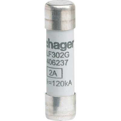 Hager LF302G - Cylindersäkring 10x38mm - Industriell användning Hager LF302G - Cylindersäkring 10x38mm - Industriell användning