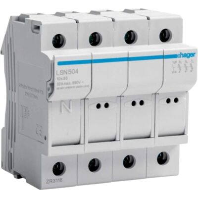 Hager Sicherungsautomat L38 32A 3P N DIN 4 Module - Sicherungsautomat Hager Sicherungsautomat L38 32A 3P N DIN 4 Module - Sicherungsautomat