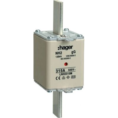Hager LNH2315M - NH2 gG 315A 500V Sicherungseinsatz - Zubehör für Gehäuse Hager LNH2315M - NH2 gG 315A 500V Sicherungseinsatz - Zubehör für Gehäuse