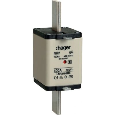 Hager LNH2400MK Elektrische Gehäusezubehör - NH2 Sicherung 400A 500V Hager LNH2400MK Elektrische Gehäusezubehör - NH2 Sicherung 400A 500V