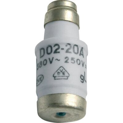 Hager LE1820 - Sicherungseinlage D02 E18 20A 400V - Elektrischer Schrankzubehör Hager LE1820 - Sicherungseinlage D02 E18 20A 400V - Elektrischer Schrankzubehör