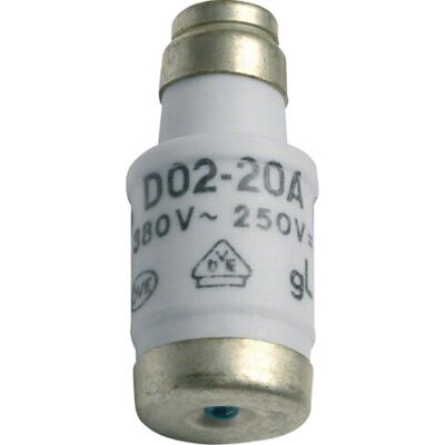 Hager LE1863 - Inserto de fusible D02 E18 63A 400V - Accesorio para armario eléctrico Hager LE1863 - Inserto de fusible D02 E18 63A 400V - Accesorio para armario eléctrico